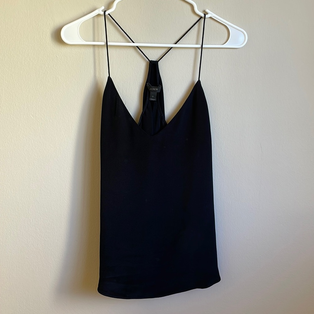 Black J.Crew spaghetti strap top